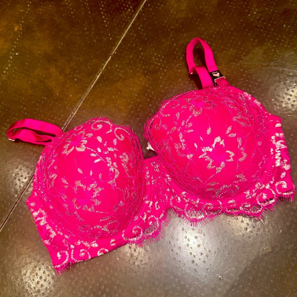 NWT Dream Angels Hot Pink Bra